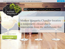 Tablet Screenshot of modernmargarita.com